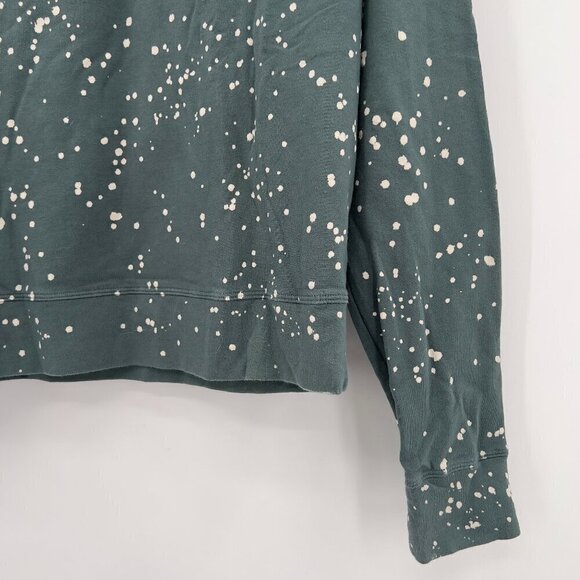 BOBI Los Angeles Bleach Splatter Terry Cropped Long Sleeve Sweatshirt Size S - Picture 4 of 9